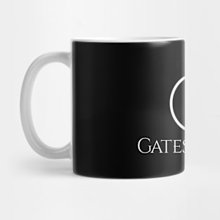 Gates of Fire white on black Mug